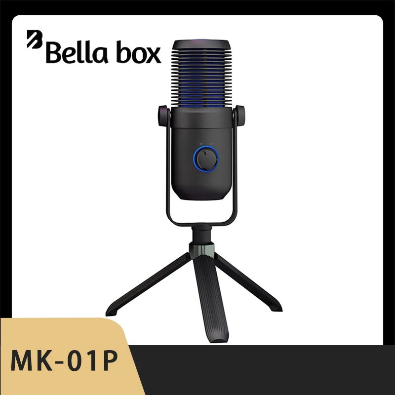 

Bella Box MK-01 Condenser Microphone Computer Universal Live Broadcast Radio Host Online Class Recording Dubbing