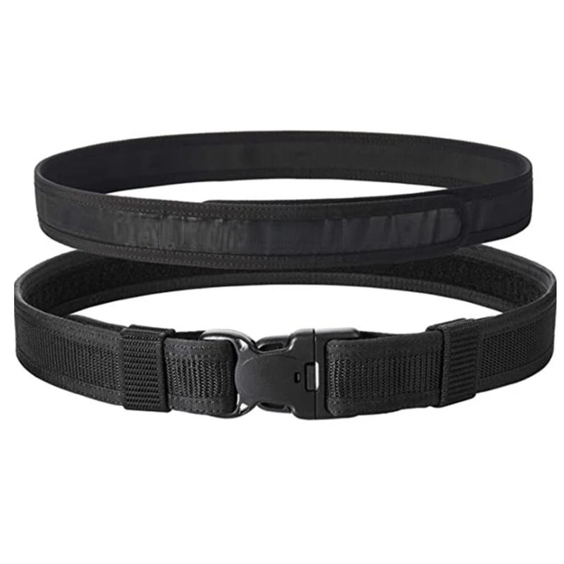 5CM Men\'s Military Tactical Belt Heavy-Duty Quick-Release Belt Outdoor Sports Cycling Double Thickening Quick Release