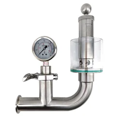 KegLand 1.5 Inch Tri-Clover Spunding Valve with Pressure Gauge 0.2 - 2.2 Bar (2.9 - 32 Psi)   Beer Home Brewing Accessory