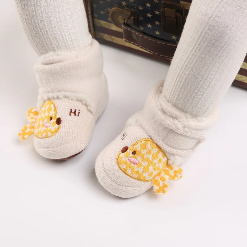 Baby Winter Cute Prewalker Shoes Newborn Toddler Baby Girls Boys Walk Boots Warm Cozy Baby Shoes Soft Plush Booties