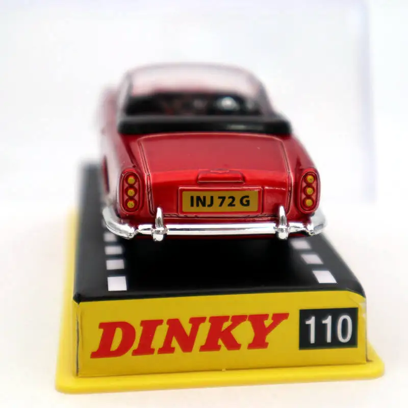 Atlas-Dinky toys 1/43 para Aston Martin, modelos rojos fundidos a presión, colección de regalos de coche, 110