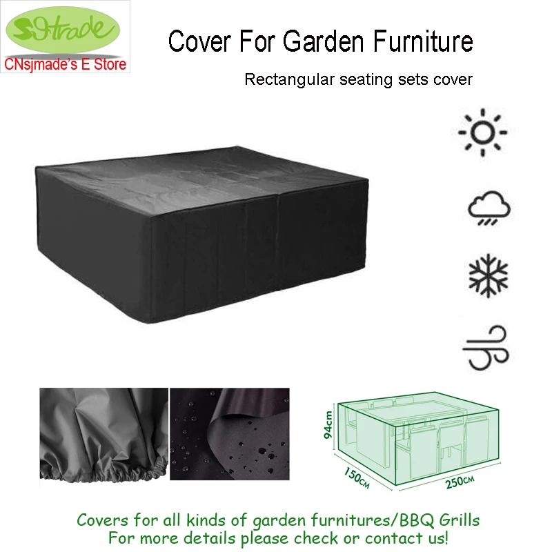 Cover For Garden Furniture,Rectangular seating set protect cover,High quality ,waterproofed  outdoor use Furniture cover