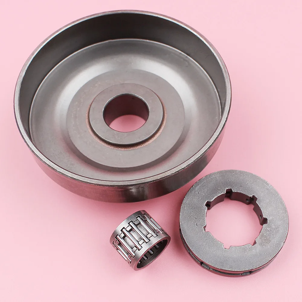 Clutch Drum 325 8 Teeth 19mm Sprocket Rim Needle Bearing Kit For Husqvarna 50 51 55 154 254 Chainsaw Spare Part бензопила