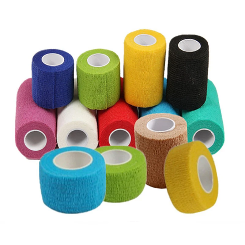 Colorful Sport Self Adhesive Elastic Bandage Wrap Tape 4.5m Elastoplast For Knee Support Pads Finger Ankle Palm Shoulder