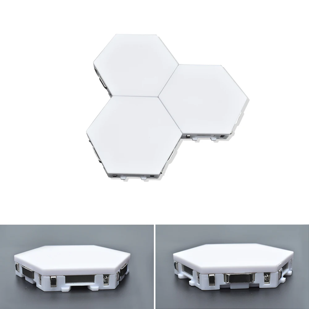 Hexagon LED Lighting Wall Lamp Touch Swith Splicable DIY Night Light Smart Home Bedroom Lamp for Living Room Gaming Room