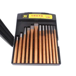 SIJIBOSI 12PCS Center Pin Cold Chisels Solid Punches