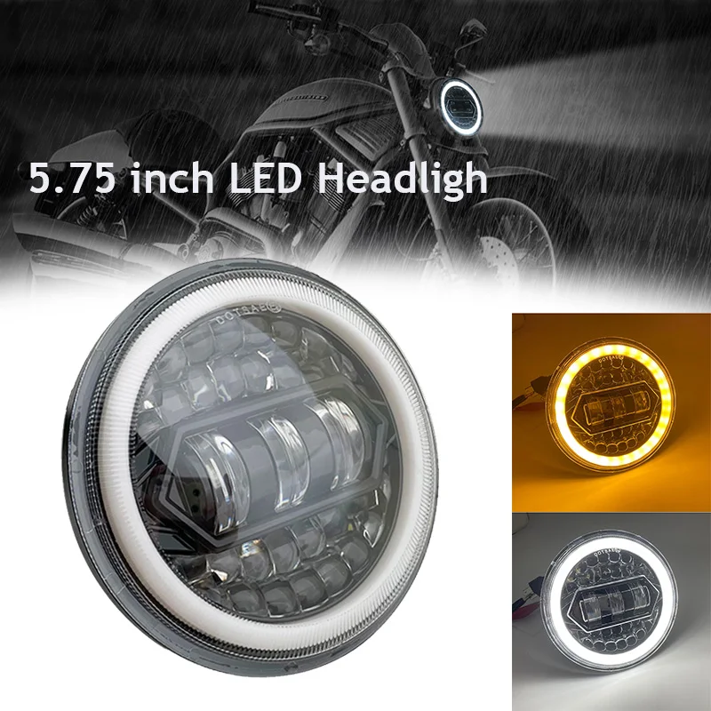 2Pcs 5.75" Led Headlights For Triumph Speed/Street Triple Thunderbird Rocket 3 55W 5.75" Lamp view 6
