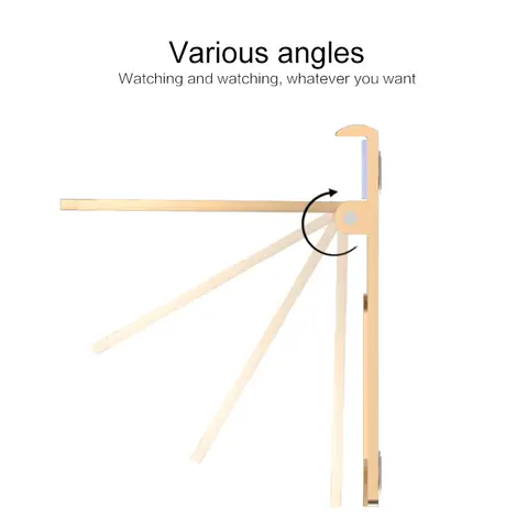 Hopfällbar skrivbordshållare Justerbar mobiltelefonbordsstativ Laty hållare För iPhone 11 Pro Huawei P40 Pro Titta på film Live Support 6 best sales mobilhållare för att titta på film - №1