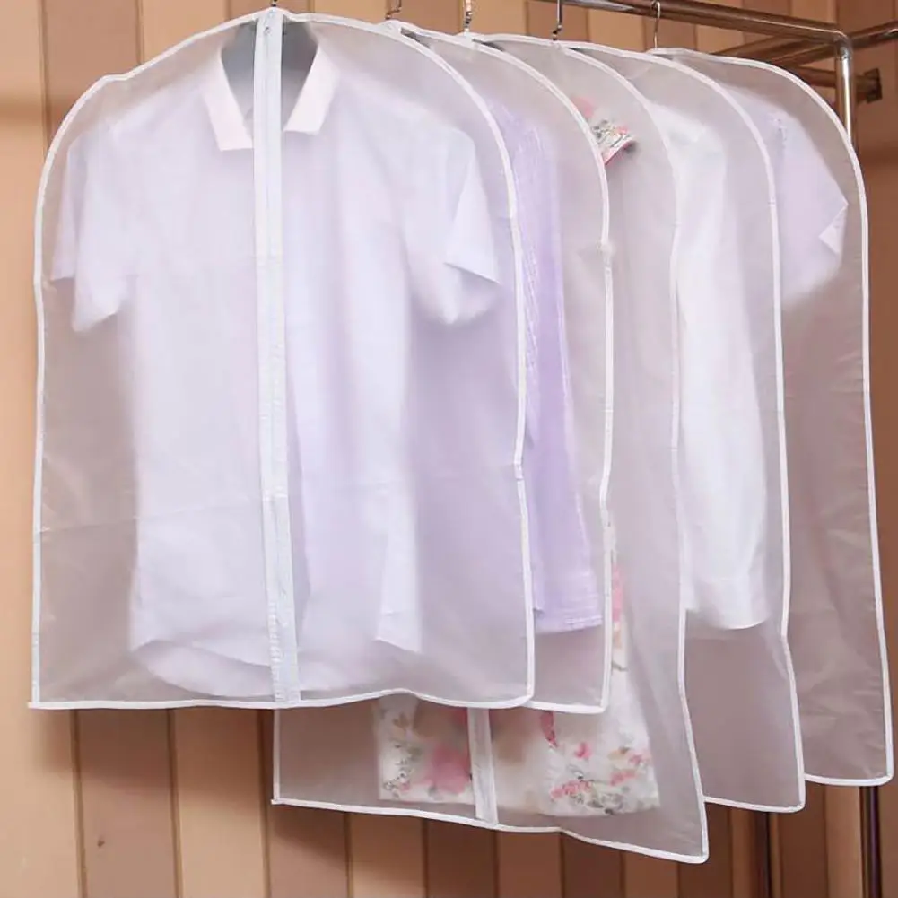 Transparent Clothing Covers Garment Suit Dress Jacket Clothes Coat Dustproof Cover Protector Travel Bag Dust Cover Hanging Bag