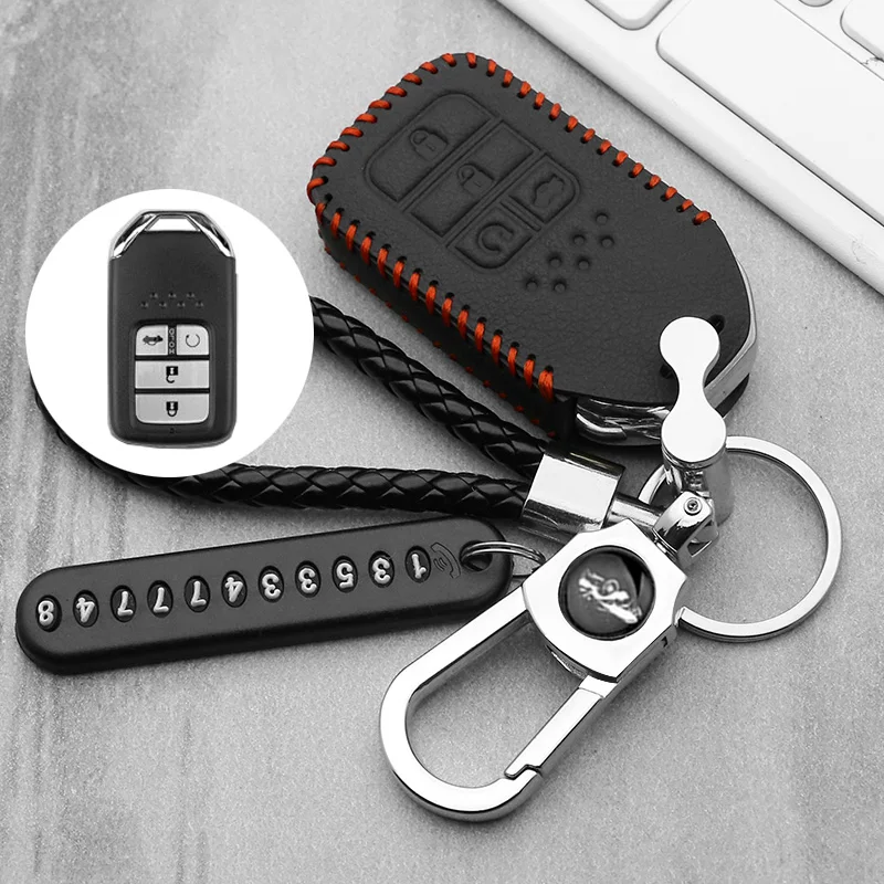 New car remote key fob cover case holder protect for Honda 2016 2017 CRV Pilot Accord Civic Fit Freed keyless entry car styling