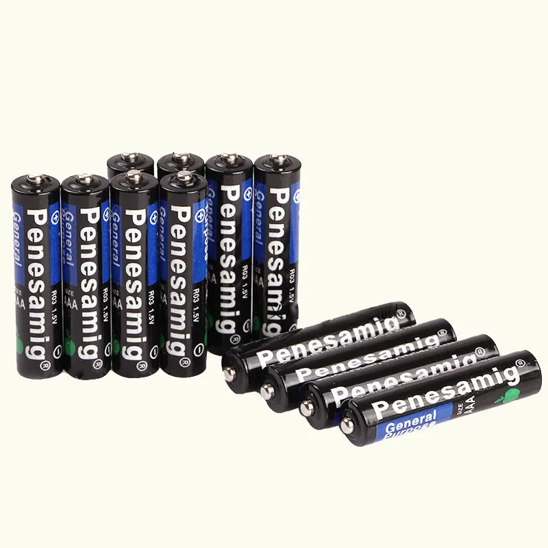 La batteria al carbonio R3C R03 da 180 V AAA di alta qualità da 1.5 pezzi può far saltare in sicurezza la batteria UM4 da 3a 1.5V senza mercurio