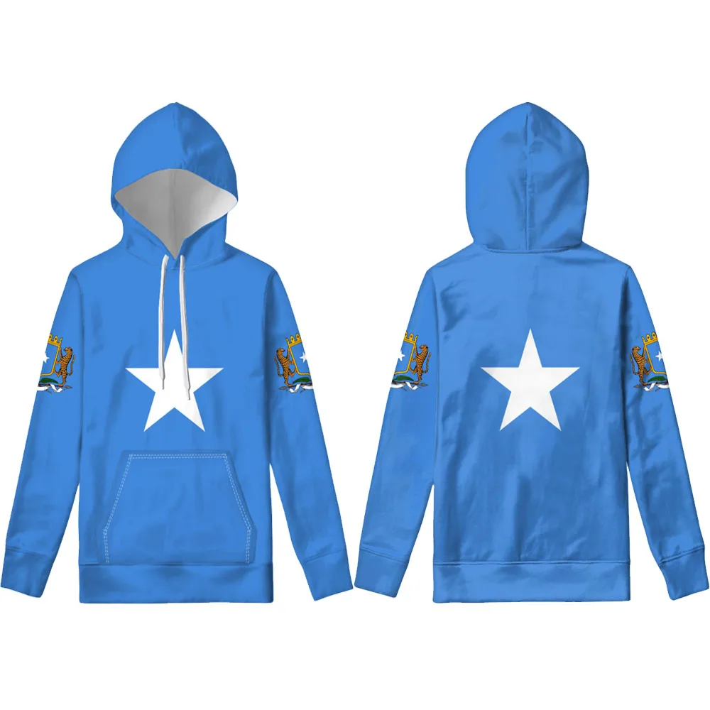 SOMALIA pullover diy free custom photo name number som sweatshirt nation flag soomaaliya federal somali print text hoodie