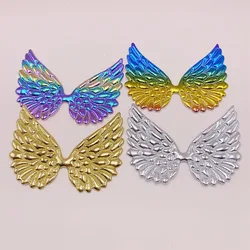 32Pcs/Lot 9*6.5CM Pu Shiny Angel Wing Padded Appliques For Bow Clip Accessories DIY Kid Patches