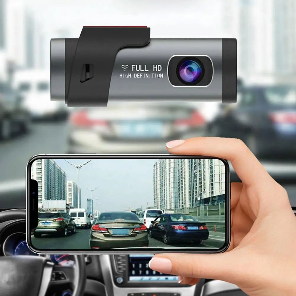 Car Dash Cam Dual Dash Cams With FHD Camera Voice Control Car Dashboard With Night Vision WDR G-Sensor Parking Monitor Bui