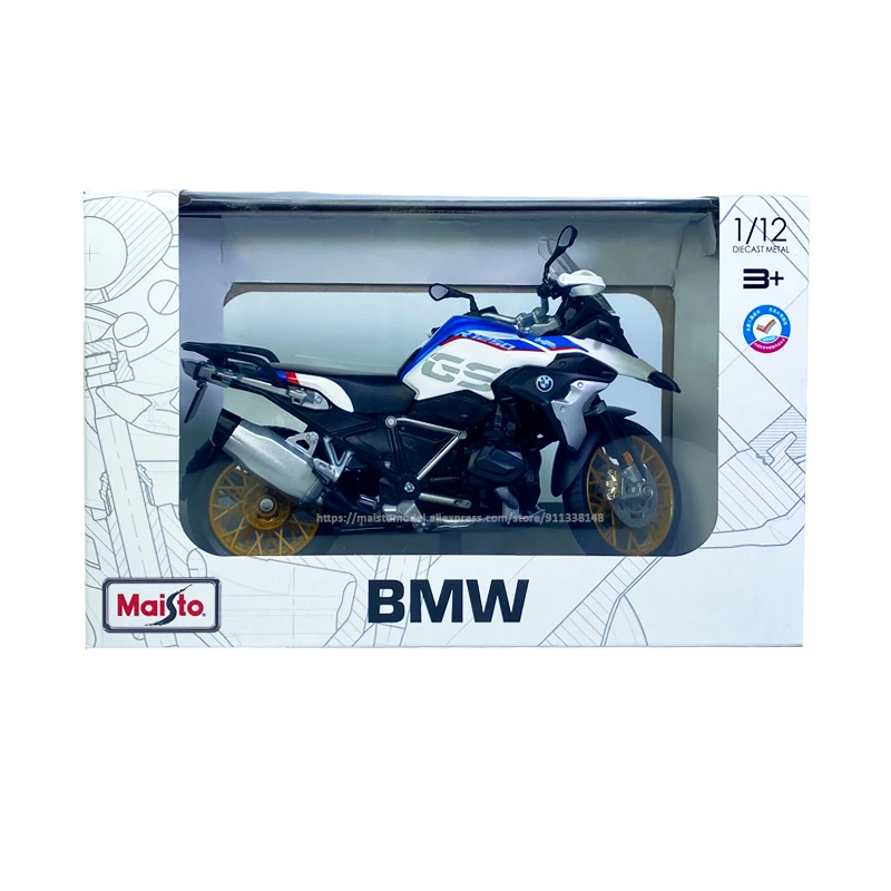 Maisto 1:12 4S shop special edition color box BMW R1250 GS alloy motorcycle model static car model collection toy gift