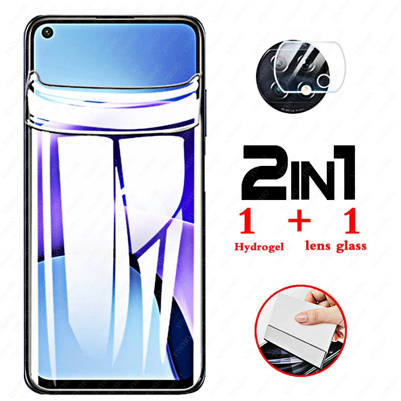 2 in 1 screen protector for xiaomi redmi note 9T hydrogel film redmy red mi redme note9t note 9 t protective film camera Glass