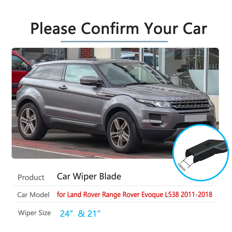 for Land Rover Range Rover Evoque L538 2011~2018 Car Wiper Blade Windshield Wipers Car Accessories 2012 2013 2014 2015 2016 2017