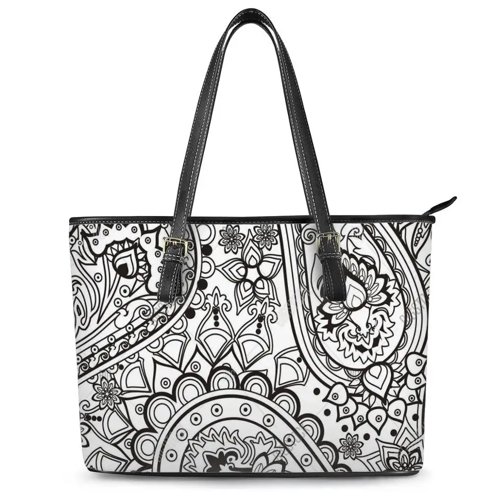 

Handbags Polynesian Traditional Tribal Print custom Leather Bags Women Handbags Shoulder tote bag Dropshiping