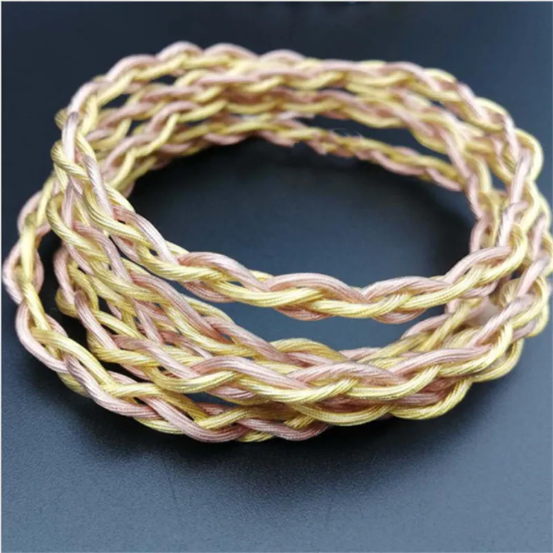 7n OCC Bạc Dây 4 Chia Sẻ Tai Nghe Nâng Cấp Đường 252 Core OD: 4.5-5.0MM