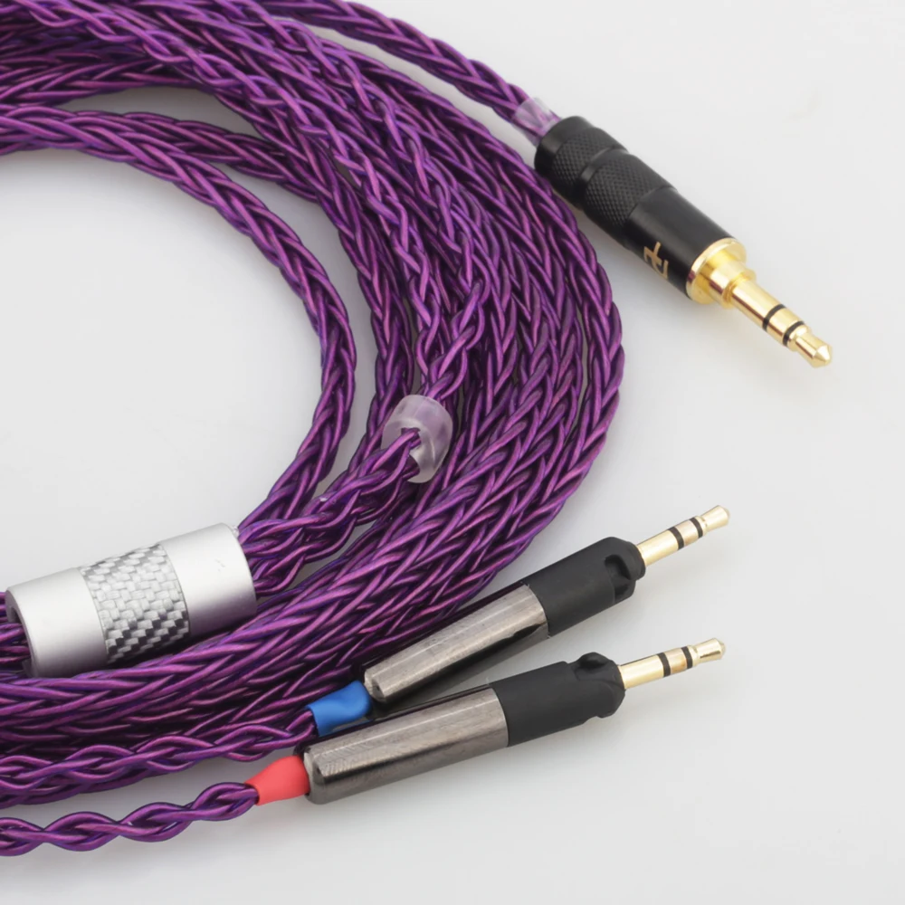 New Audiocrast HIFI 3.5mm Stereo 8 Cores 7N OCC Silver Plated R70X Headphone Upgrade Cable for ATH-R70X R70X R70X5 headphones