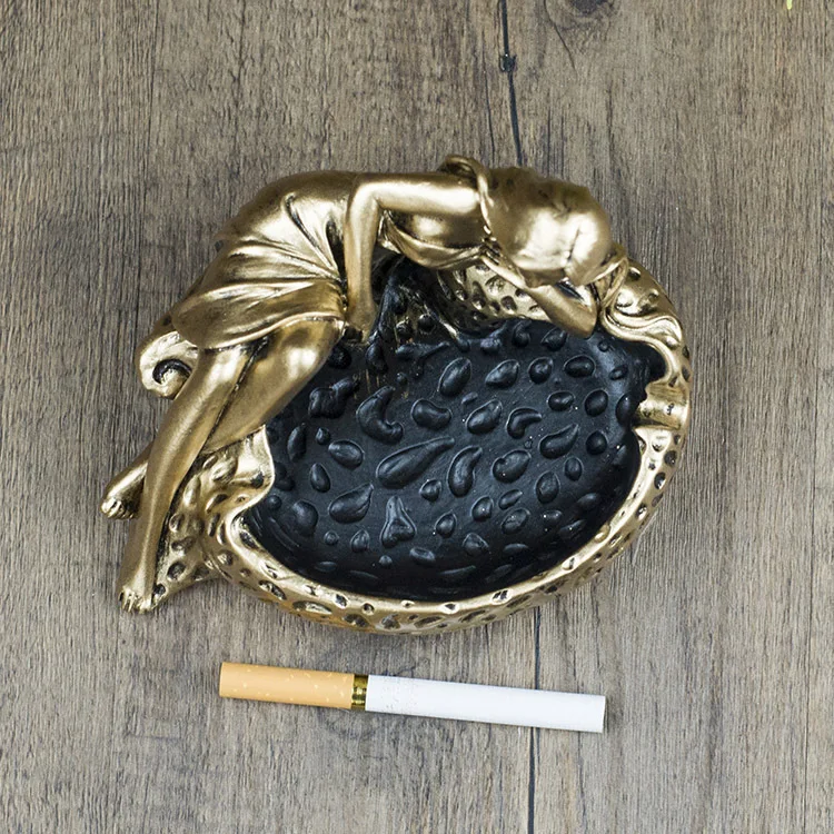 Lighters & Smoking Accessories Ashtrays, Creative ceramic ashtray, office club flower fairy ashtray
