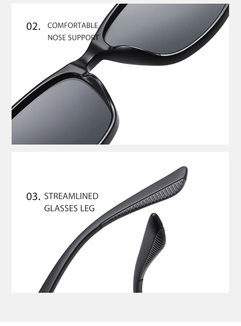 LM Platz Polarisierte Sonnenbrille Frau Mode Reise Gläser Mann Anti Glare Fahren UV400 Brille Trendy Unisex zonnebril dames – Detail 12