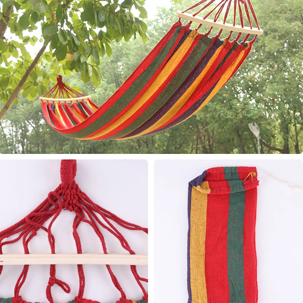 NEW Portable Hanging Hammock Indoor Home Bedroom Hammock Lazy Chair Travel Outdoor Camping Swing Chair Thick Canvas Bed Hammocks