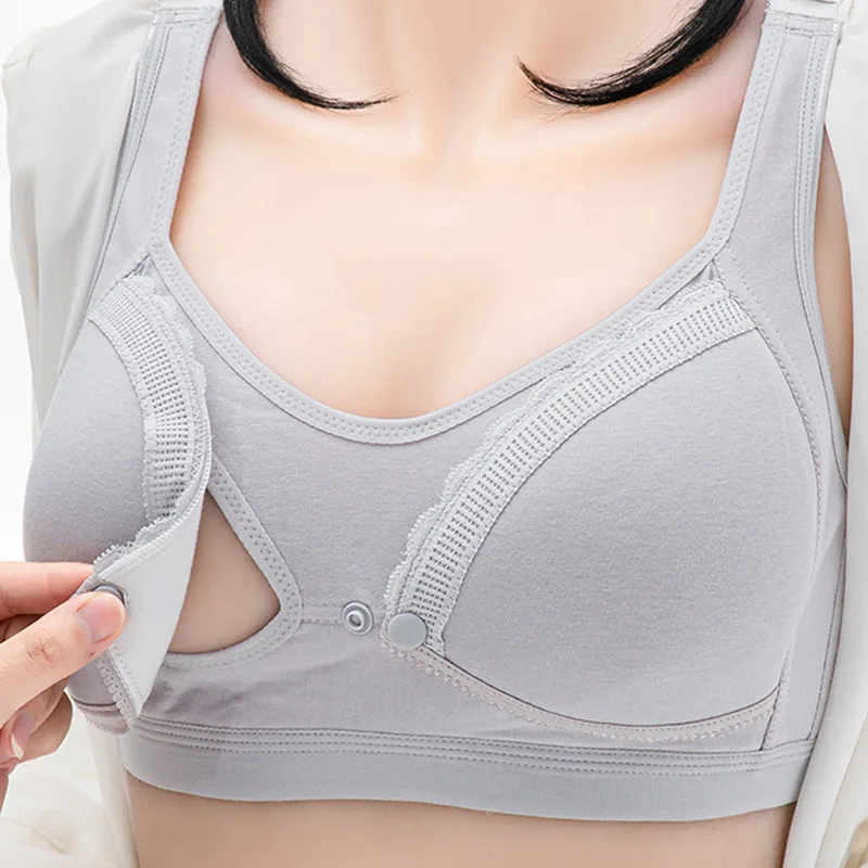 ใหม่ให้นมบุตรBreast Feeding Maternity Nursing Braการตั้งครรภ์ชุดชั้นในเสื้อผ้าSleep Brasฟรีผ้าฝ้ายBras