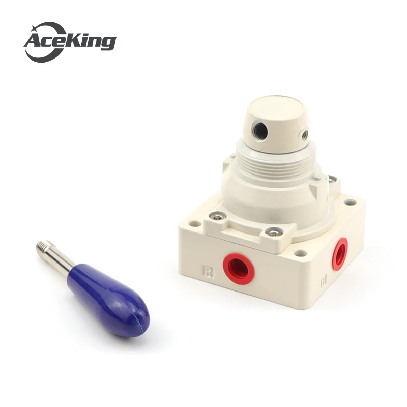 Pneumatic switch cylinder air valve manual valve 4hv210 / 230-08 k34r6-8 / 8D three position four-way manual valve