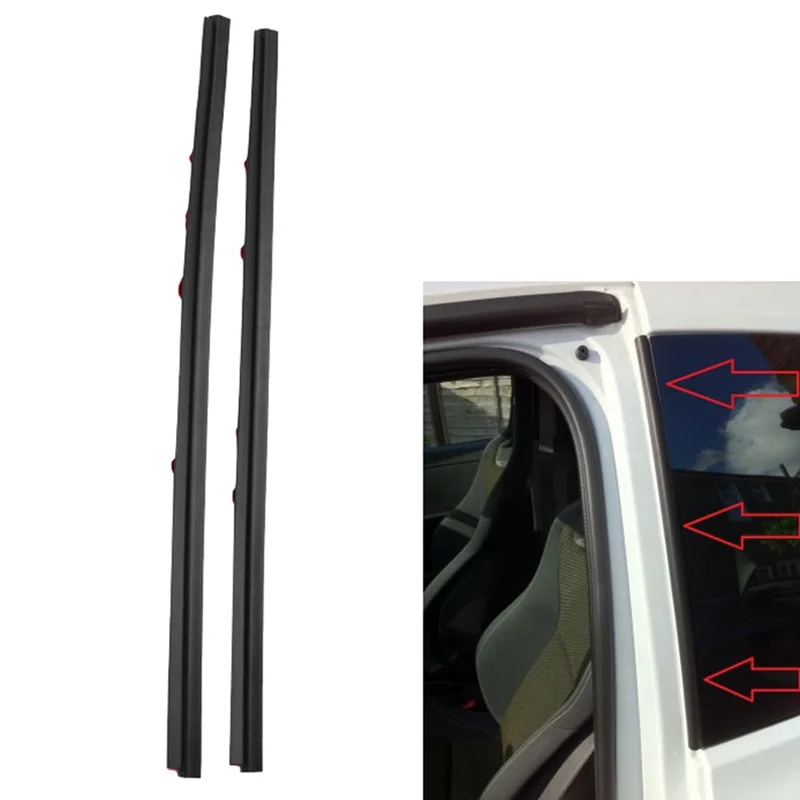 Car Left+Right Rear Quarter Side Window Glass Seal for Renault