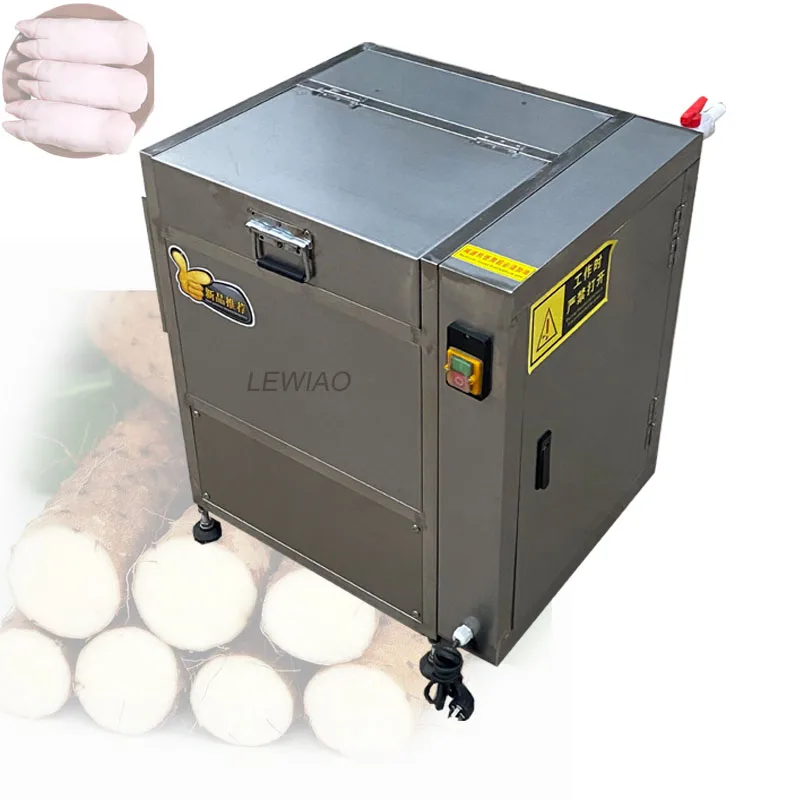 

Fruit Vegetable Brush Washing Equipment Cassava Cleaning Ginger Washer Industrial Potato Peeling Machine