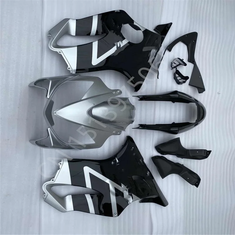 

New ABS Injection mold Fairing kit for honda CBR600F4I 01 02 03 CBR600 F4I 2001 2002 2003 black silver motorcycle Fairings set