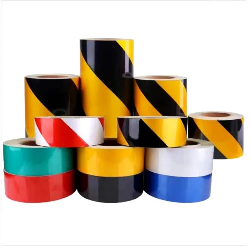 10CM*45M Self-adhesive Reflective Warning Tape Fluorescent Yellow Reflective Safety Sticker