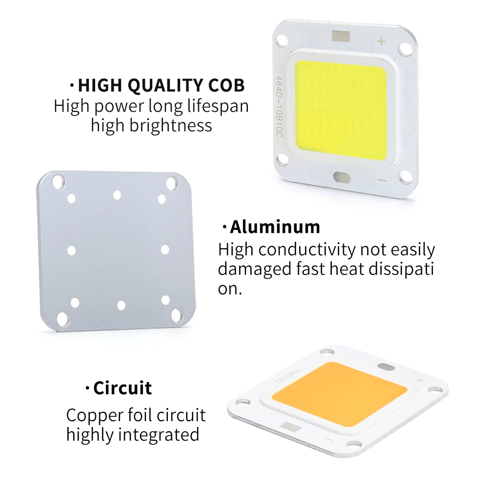 COB Module LED Chip Lamp DC32V-34V 10W 20W 30W 50W Diodes LED Lamp Bulb For Floodlight Spot Light Integrated Light Beads Drive