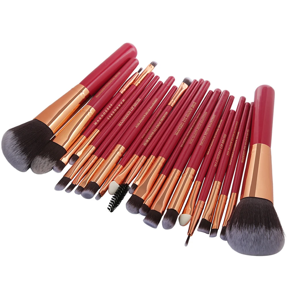 OWOSC 22Pcs Makeup Brushes Tool Set Cosmetic Powder Eye Shadow Foundation Blush Blending Natural Beauty Make Up Brush Maquiagem