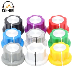 10pcs Vintage Audio AMP Pointer Knob ABS Plastic 1/4