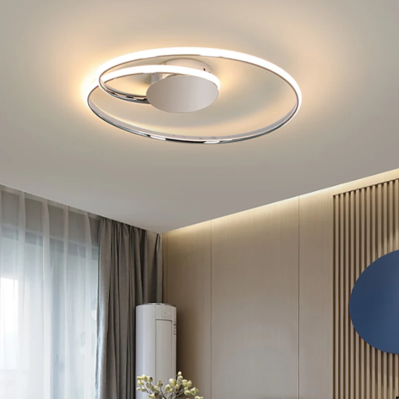 

Chrome/Gold Plated modern led Ceiling lights for living room bedroom study room home deco 90-260V ceiling lamp fixtues Free Mail