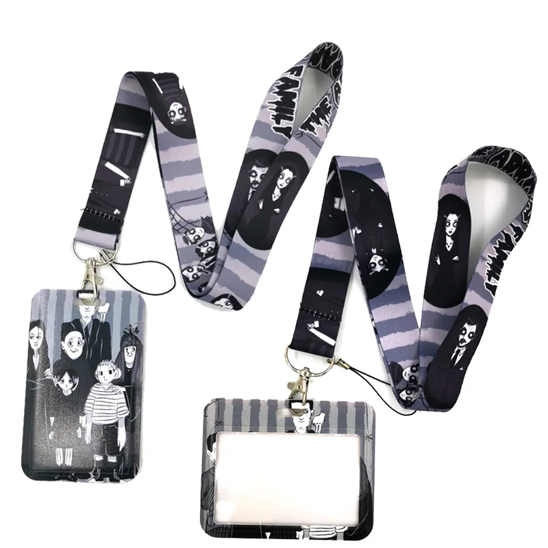 

Funny Horror Movie Characters Anime Lanyard Badge Holder ID Card Lanyards Mobile Phone Rope Key Lanyard Neck Straps Key Ring