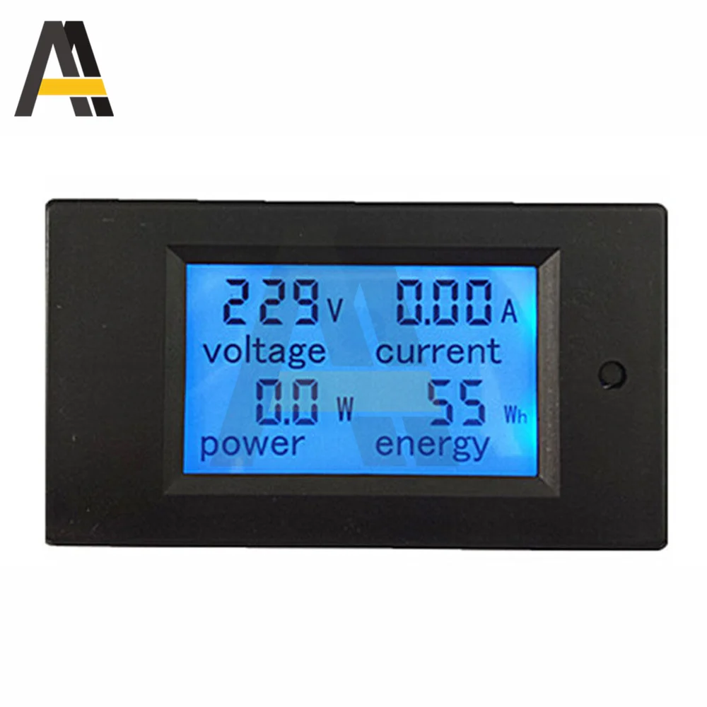 DC6.5~100V 0-50A LCD Digital Voltage Meter Power Energy Indicator Voltmeter AC 80-260V 20A Ammeter Wattmeter Current Volt Tester