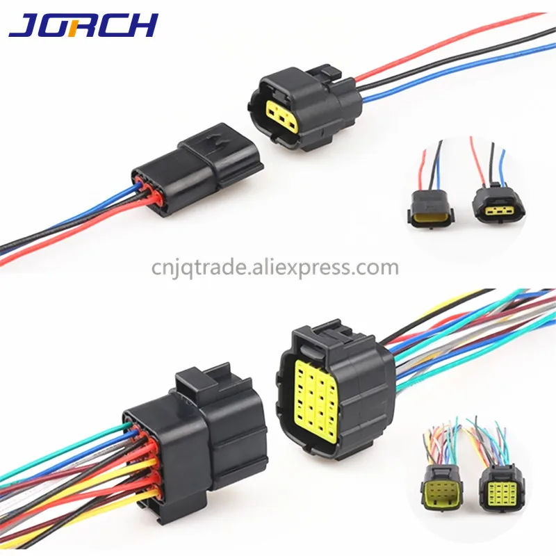 1 Sets 1/2/3/4/6/8/10/12/16 Pin Denso 1.8mm Waterproof Wire Connector Electrical Plug Car Auto Sealed Truck Harness Socket