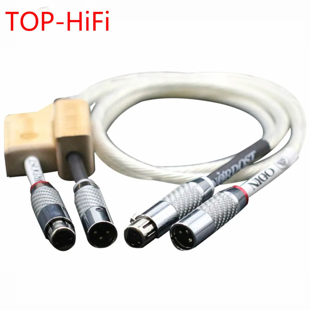 

TOP-HiFi Pair Carbon Fiber 3pin XLR plug Nordost Odin XLR Balanced Cable Amplifier CD DVD player Speaker Interconnect Cable