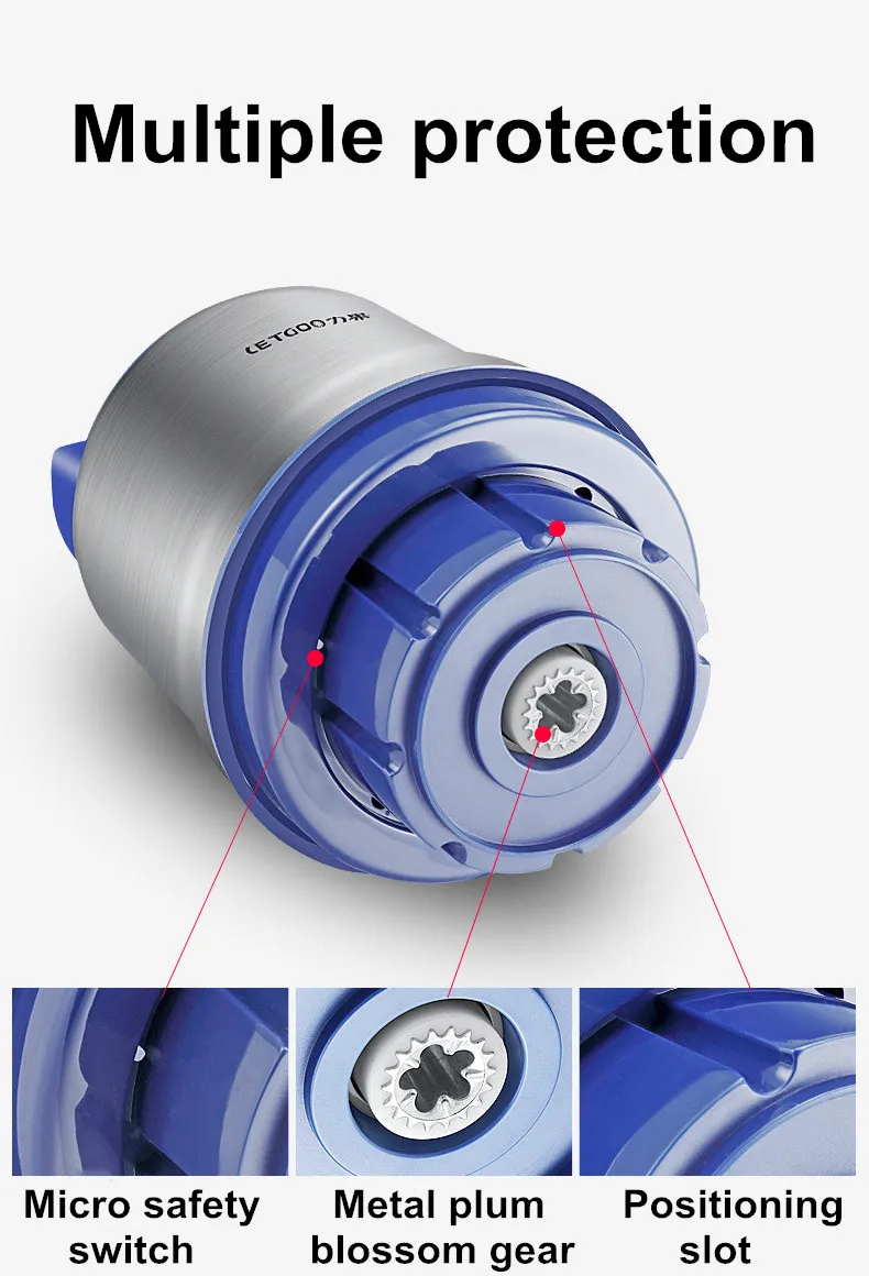 8L Kommerziellen Fleischwolf 1200W High-power Hackfleisch Mixer Hause Elektrische Edelstahl Pfeffer Knoblauch Brecher Gerät – Detail 14