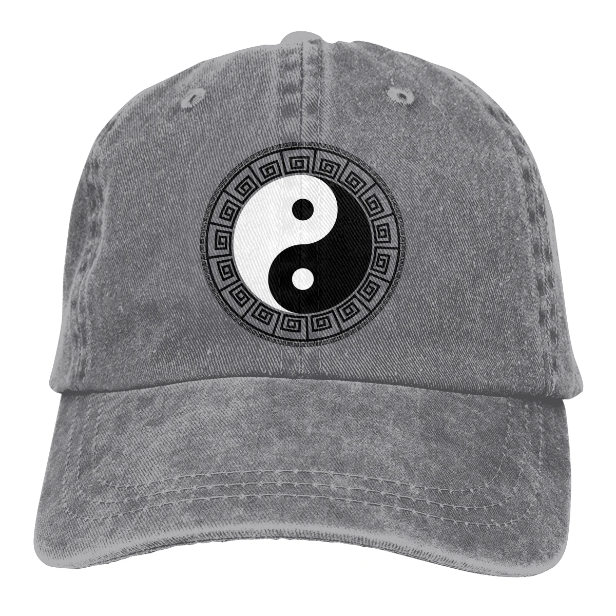 

Men and Women's Yin Yang Asian Retro Cotton Washed Baseball Cap, Cowboy Hat, Fitted Snapback Hat, Casual Sun Hat, Outdoor Cap