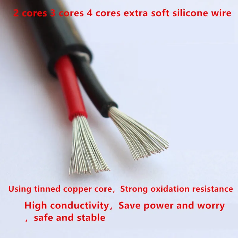 Silicone sheath cable wire 2-8 core high and low temperature resistant 22-11awg tinned copper core soft corrosion resistant wire