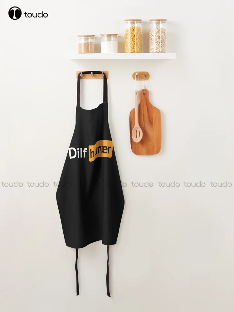 Dilf Hunter Funny Apron Sexy Aprons  Personalized Custom Cooking Aprons Garden Kitchen Household Cleaning Unisex Adult Apron