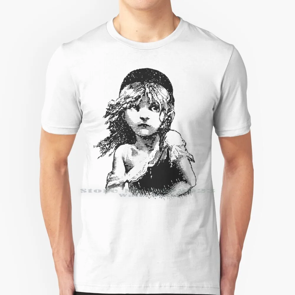 Les Mis T Shirt 100% Pure Cotton Big Size Les Miserables Cosette Les Mis