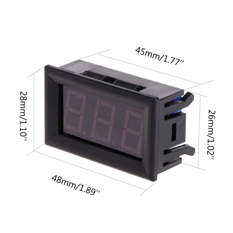 Cyfrowy termometr ledowy DC 5-12V miernik panelowy temperatury samochodu