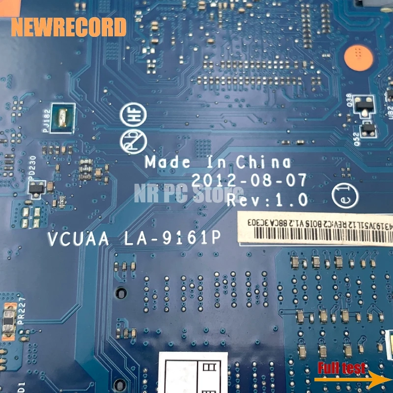 Newrecordためvcuaa LA-9161P K000141030 K000136090東芝衛星U940 U945ノートパソコンのマザーボードSR0N8 I5-3317U cpu GT630M gpu