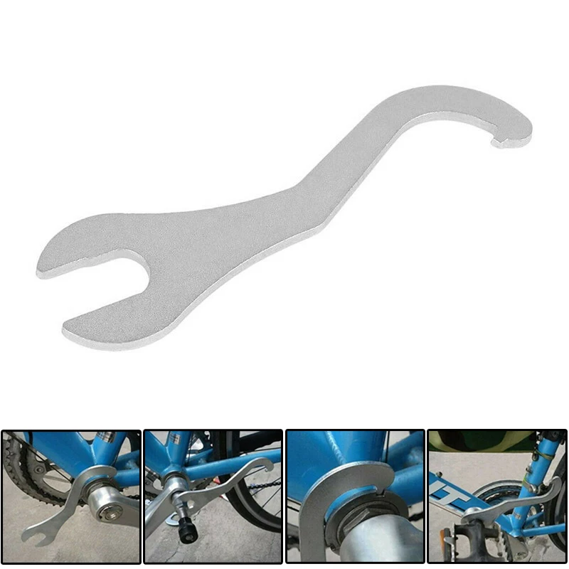 Bike Lock Ring Remover Bottom Bracket Repair Spanner Wrench Bicycle Disassembly Tool Cycling Stainless Steel 15.5x4.4cm Hot Sale