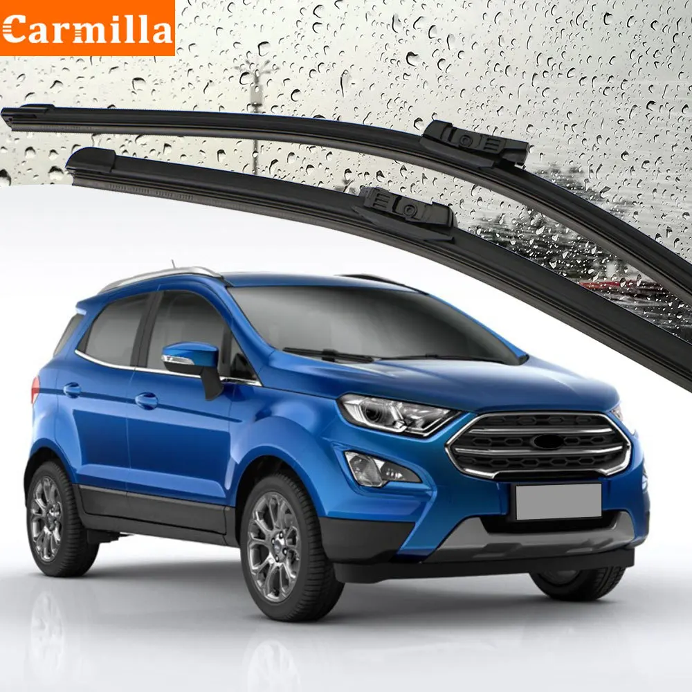 Carmilla Car Wiper Front Wiper Blades for Ford Ecosport 2018 2019 2020 Windshield Windscreen Front Window Wiper Blade